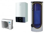 DAIKIN õhk-vesi soojuspumbad, soojaveeboiler eraldi 4-16 kW